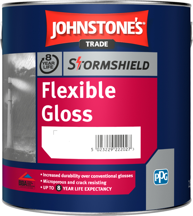 Johnstones 2.5ltr Stormshield Flexible Gloss Black