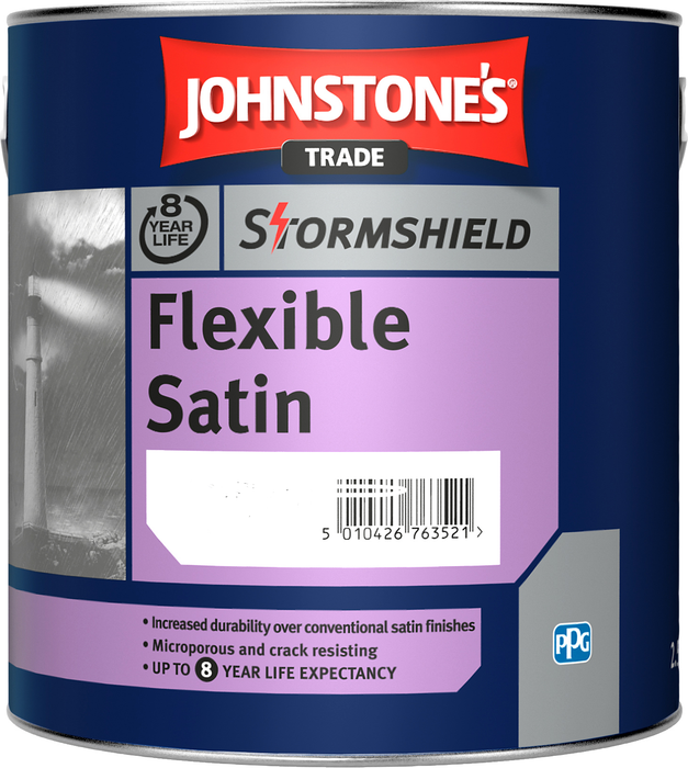 Johnstones 2.5ltr Stormshield Flexible Satin Black