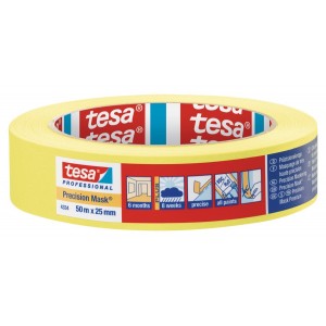 Tesa 4334 Yellow Precision Masking Tape 1" / 25mm