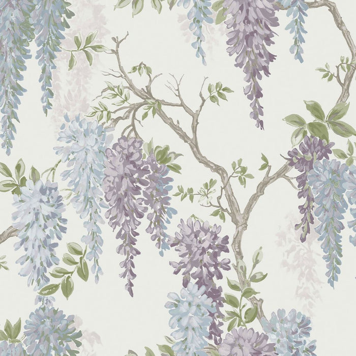 Laura Ashley Wallpaper Wisteria Garden Pale Iris 113356
