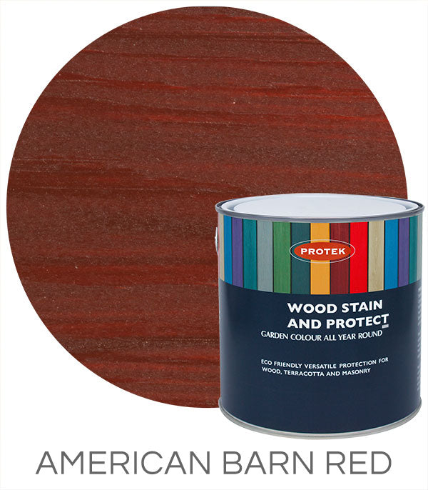 Protek Woodstain & Protect American Barn Red 2.5ltr