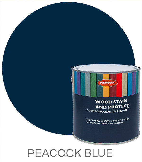 Protek Woodstain & Protect Peacock Blue